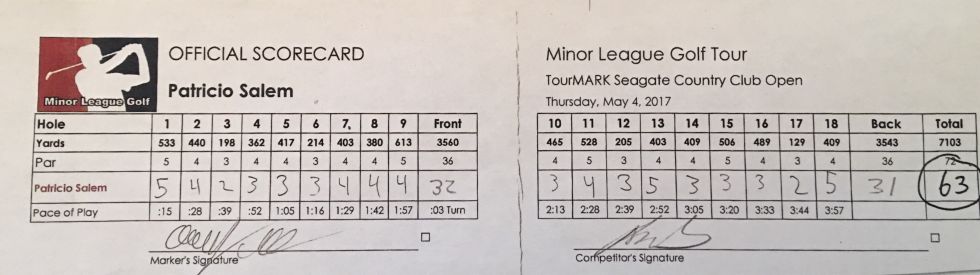 Patricio Salem course record 63